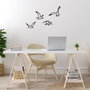 Wallity Birds Sorty - 443 Escultura de Pared de Metal Negra